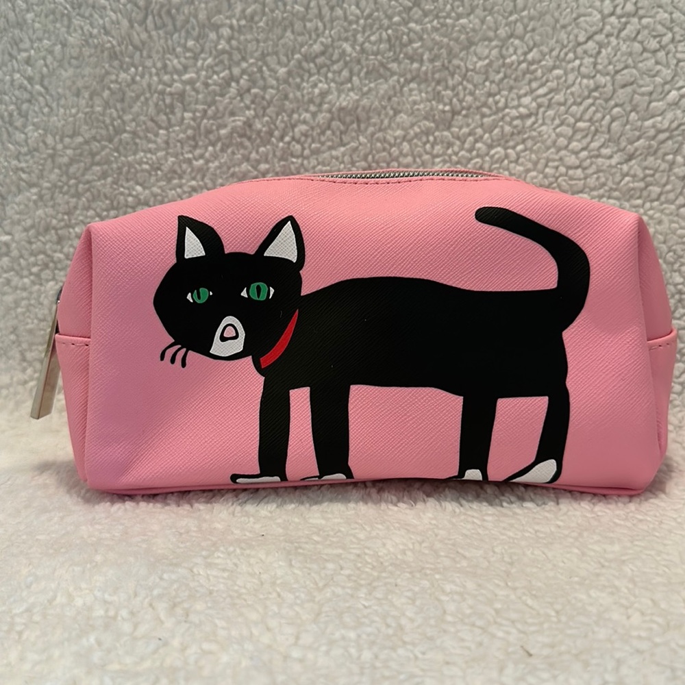 Marc Tetro Cat Kitty Cosmetic Pink Makeup 💄 bag